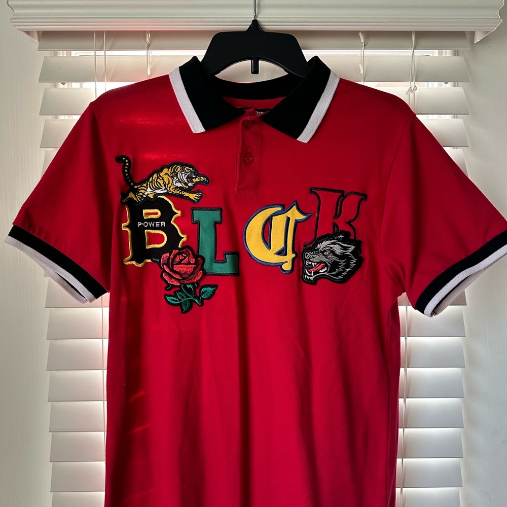 Red Yellow Contender Collared Shirt